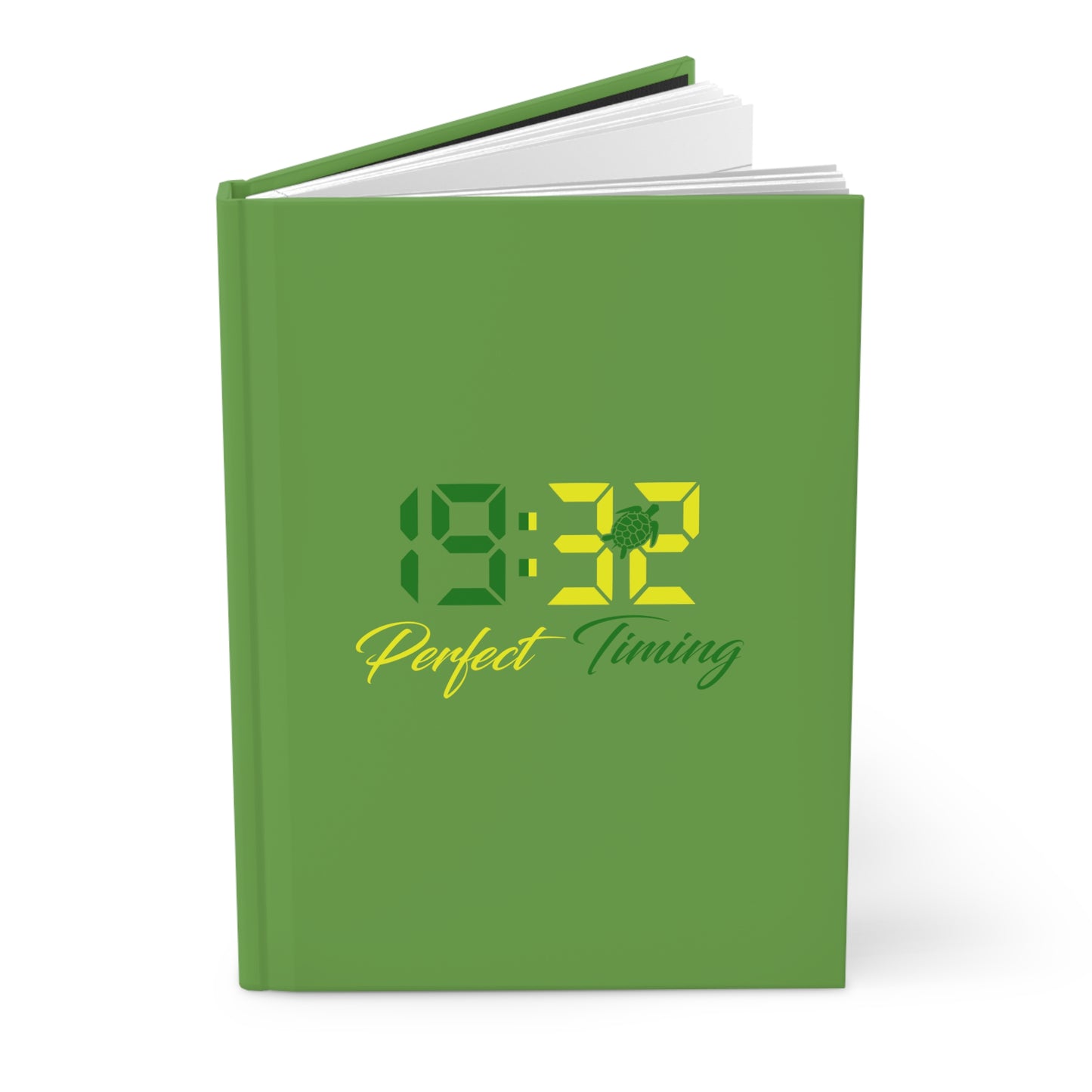 Green Matte Perfect Timing - 1932 Hardcover Journal - Chi Eta Phi Sorority
