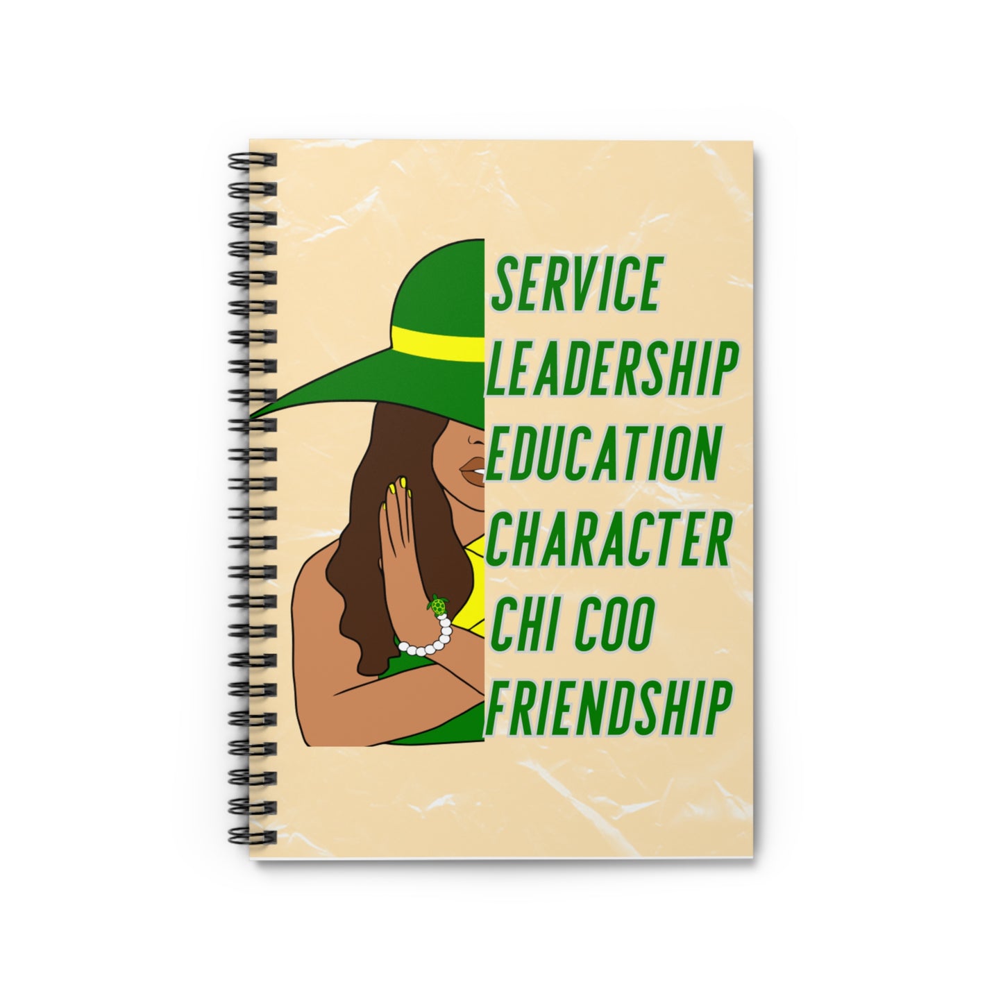 Chi Characteristics Spiral Notebook | Chi Eta Phi Gift | Sorority Gift | Chi Nurse Gift