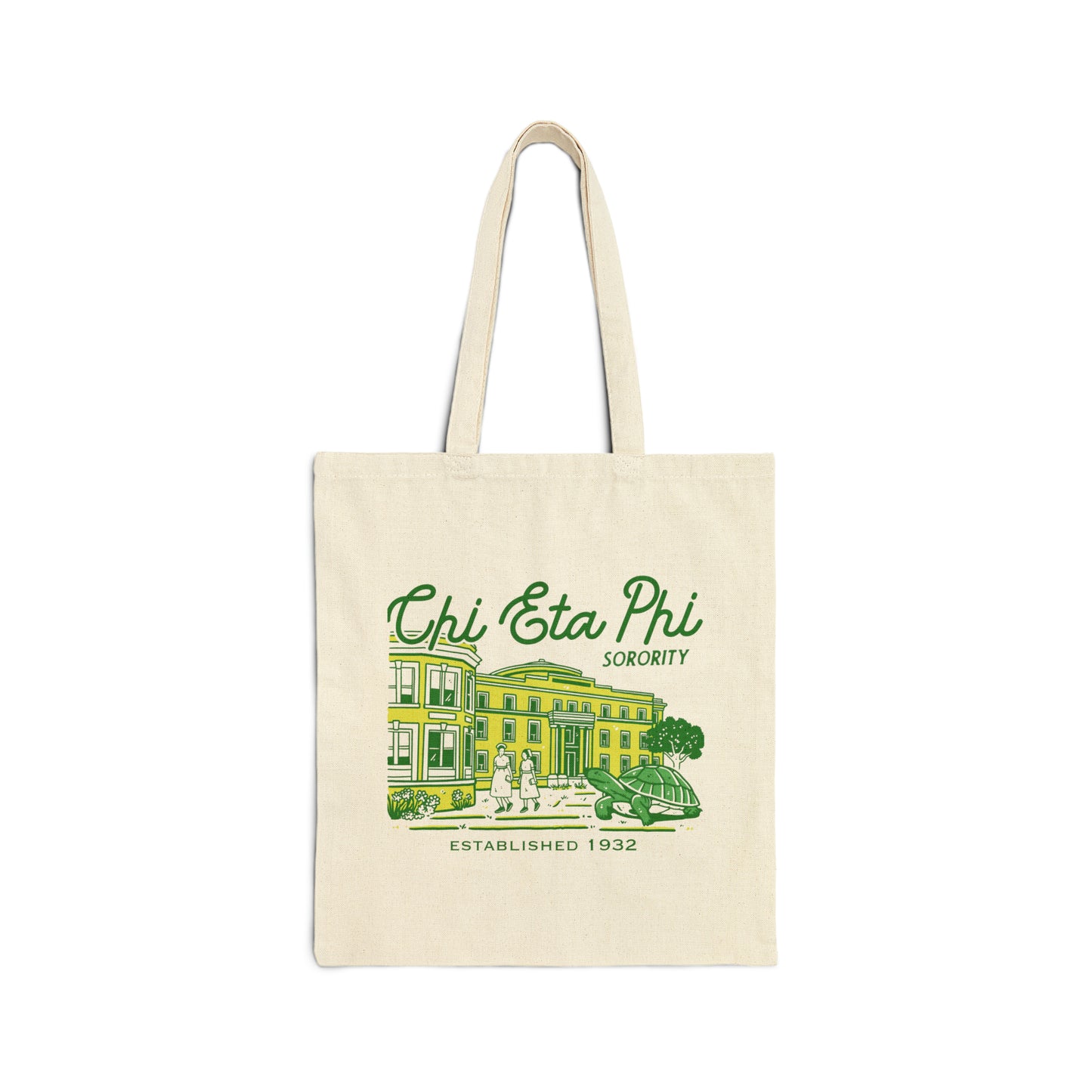 Chi Eta Phi Sorority Cotton Canvas Tote Bag