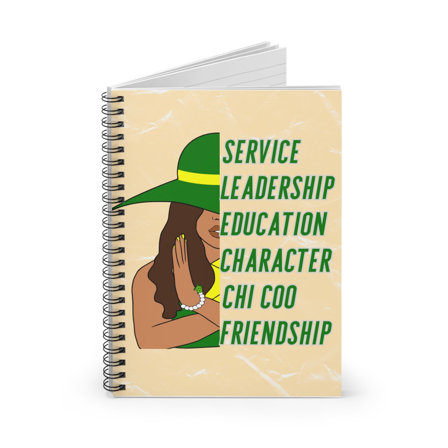 Chi Characteristics Spiral Notebook | Chi Eta Phi Gift | Sorority Gift | Chi Nurse Gift