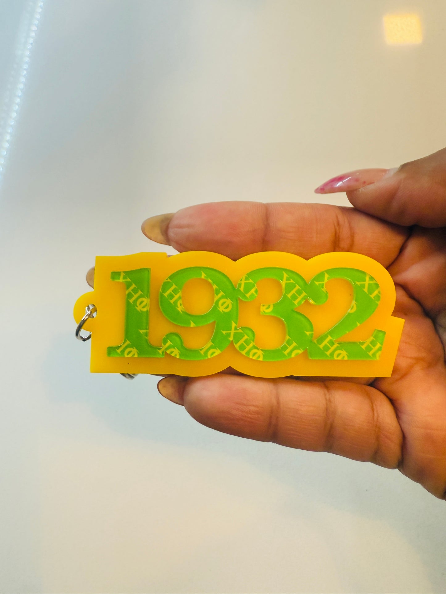 Chi Eta Phi Sorority “1932” Keychain | Chi Eta Phi Sorority Acessories | Nursing Sorority | Chi Coo | Chi Line Gift