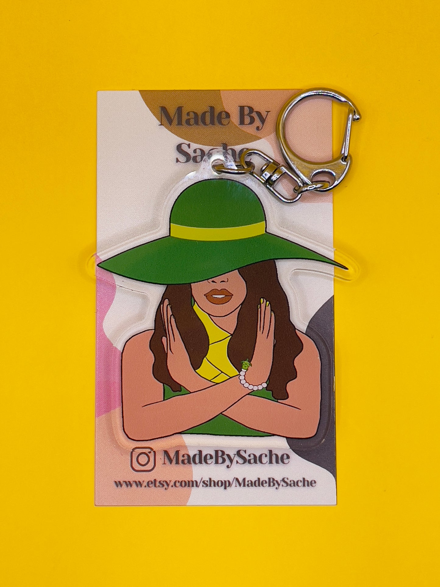 Woman of Chi Keychain | Chi Eta Phi Sorority Inspired Keychain