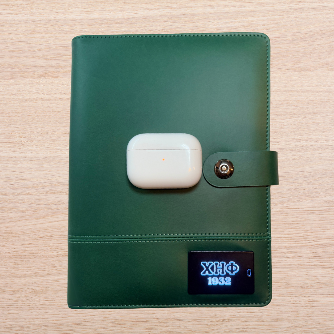 Chi Eta Phi Smart Charge Notebook – Wireless Charging w/ Power Bank