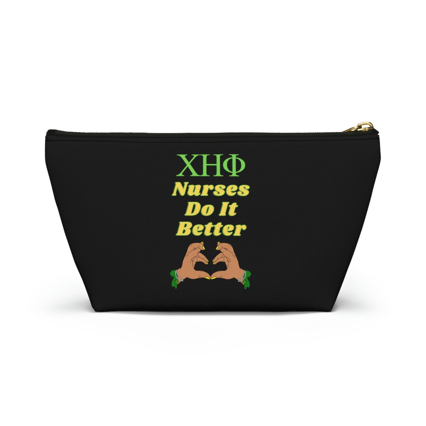 Chi Eta Phi Nurse Accessory Pouch | Chi Line Gift | Chi Coo | 1932 | Green and Yellow