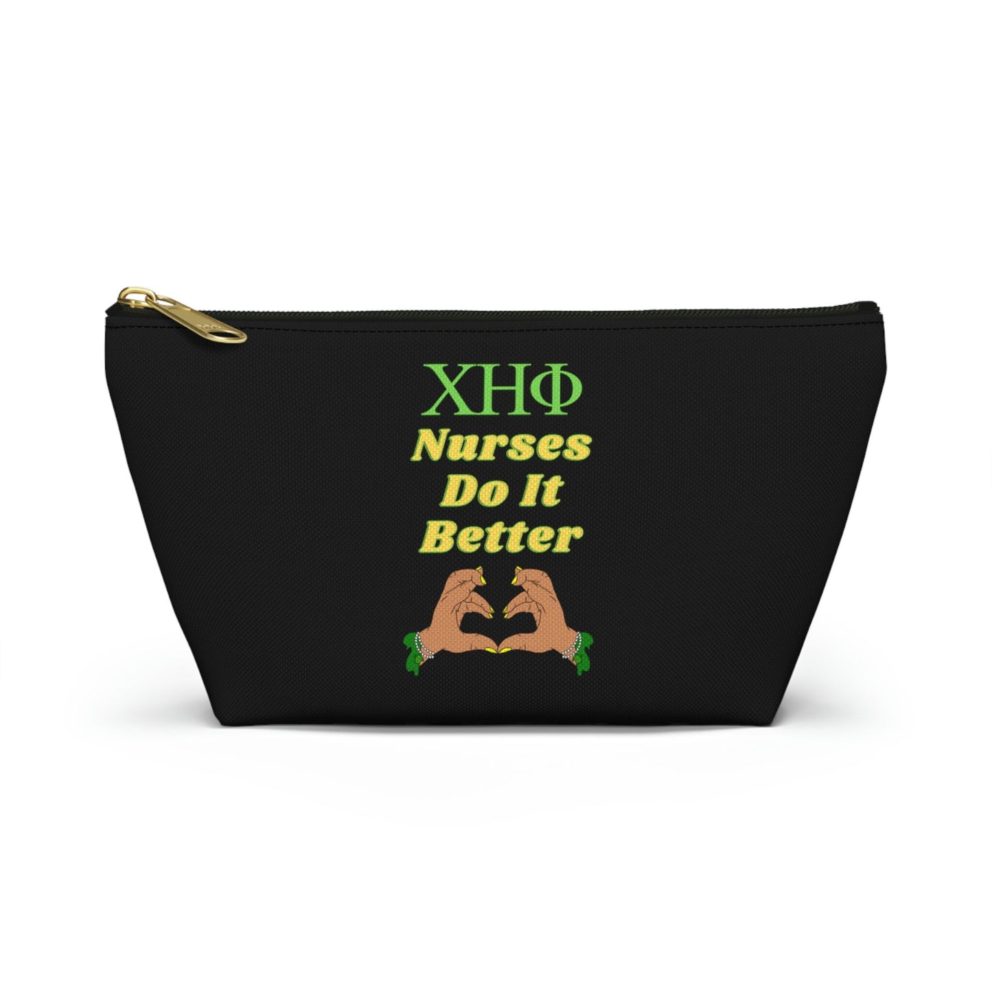 Chi Eta Phi Nurse Accessory Pouch | Chi Line Gift | Chi Coo | 1932 | Green and Yellow