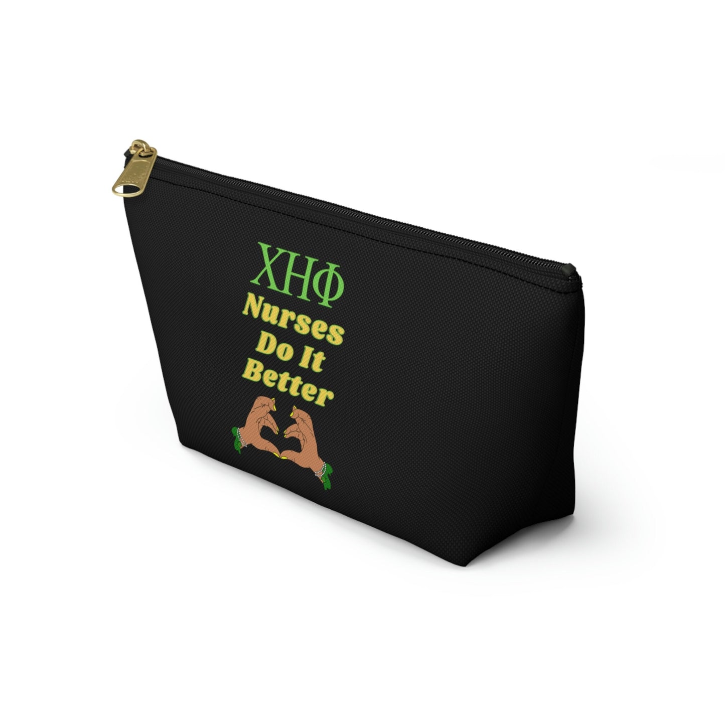 Chi Eta Phi Nurse Accessory Pouch | Chi Line Gift | Chi Coo | 1932 | Green and Yellow