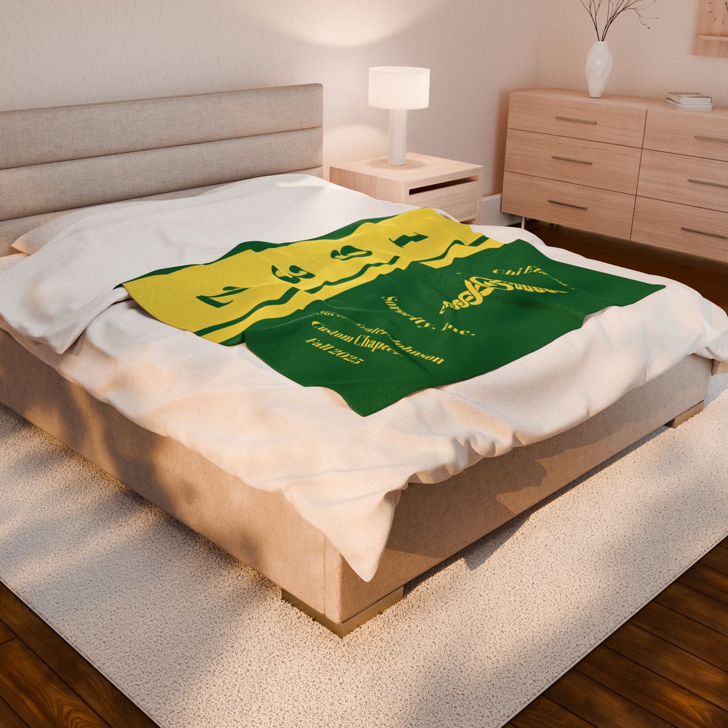 Personalized Chi Eta Phi Sorority Plush Blanket | Crossing Gift | Chi Nurse | Chi Line Gift